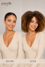 Short Curly Synthetic Wig – Honey Brown Ombre, Glueless Comfort Cap