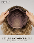 30cm Rooted Blonde Synthetic Bob Wig – Center Part, Soft Waves