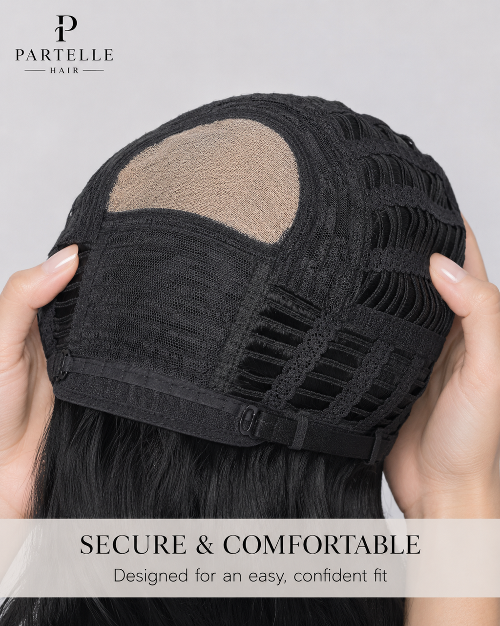 Extra-Long Black Synthetic Wig – 70cm, Center Part & Soft Layers