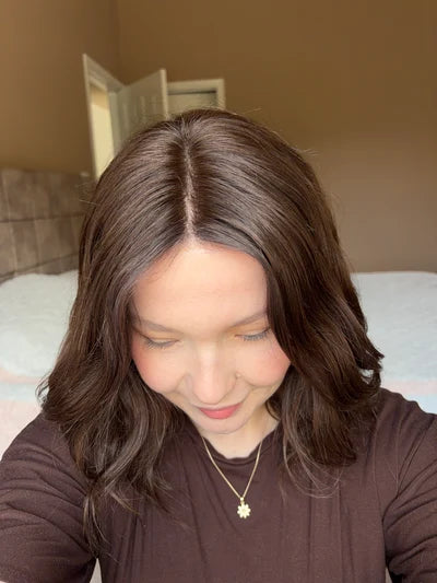 14-Inch Soft Wave Bob with Face-Framing Curtain Bangs