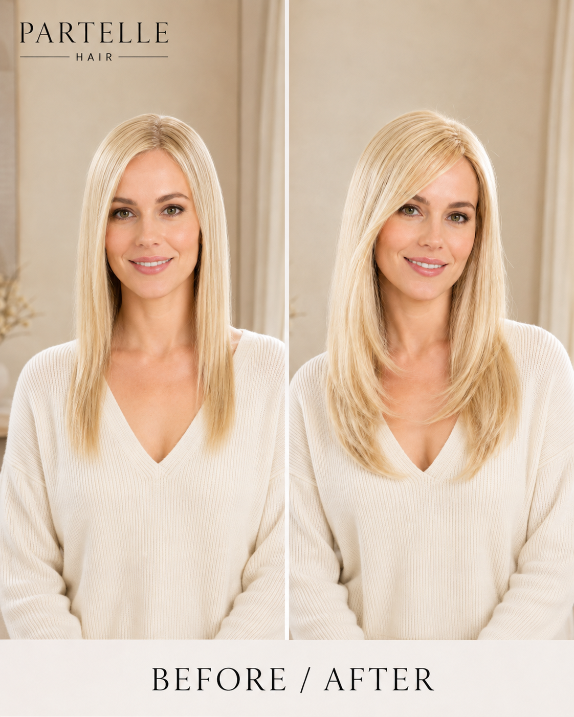 Topper per capelli in fibra resistente al calore con pizzo frontale e monofilamento superiore – Pizzo frontale, riga libera