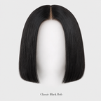 Parrucca bob liscio e squadrato con capelli 100% umani – Chiusura glueless 5x5, riga libera