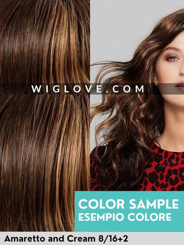 DUO WAVE - human hair synthetic blend - left parting, lace front, closed back