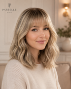 Topper di capelli sintetici da 12 pollici con frangia