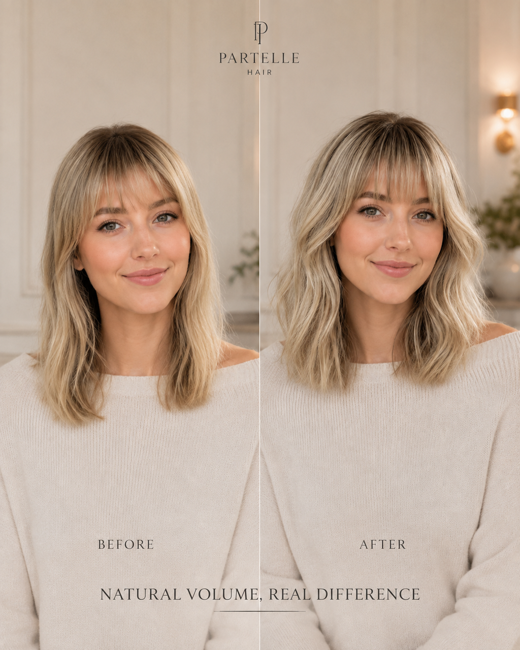 Topper di capelli sintetici da 12 pollici con frangia