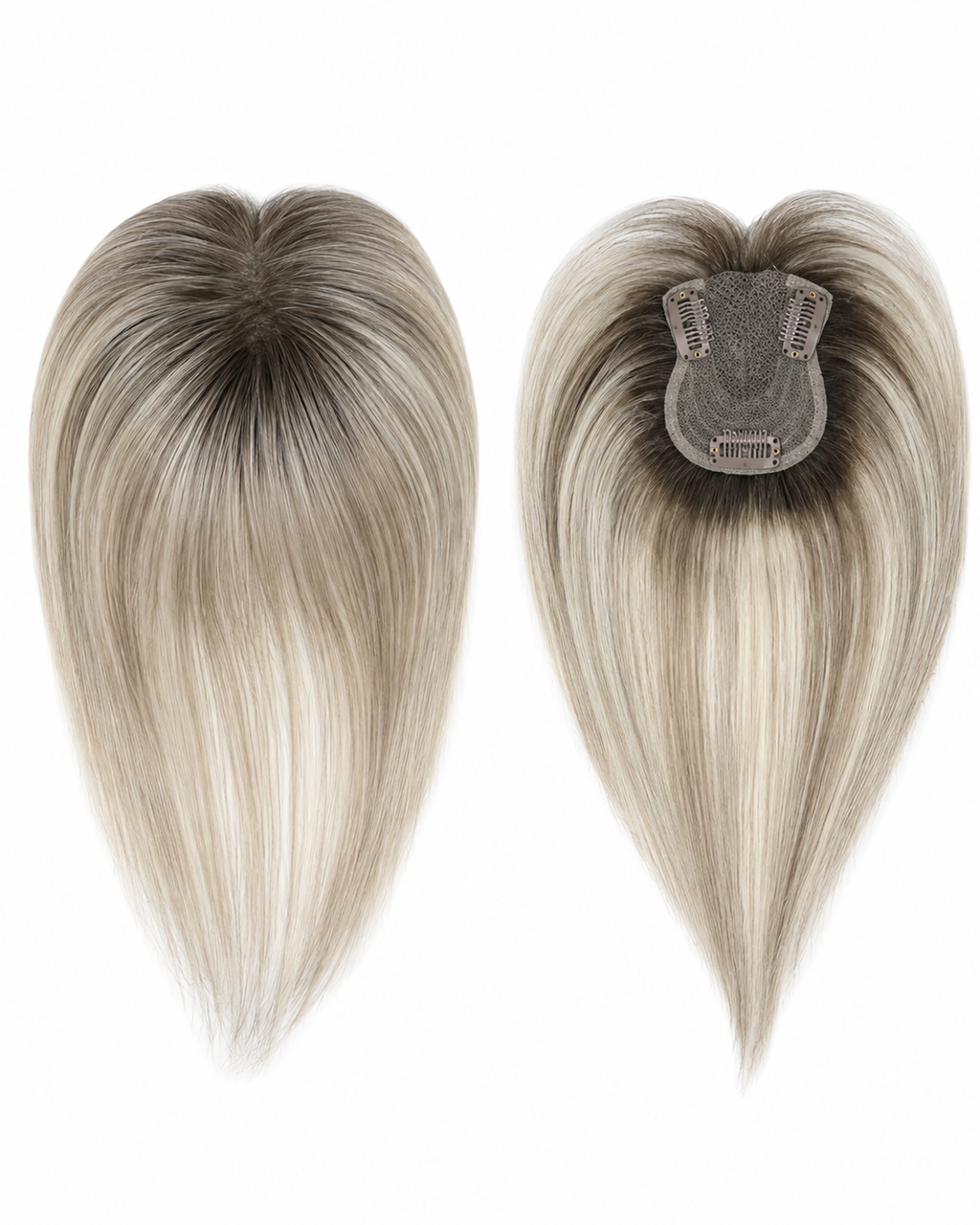 Topper di capelli sintetici da 12 pollici con frangia