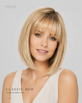 Duo Page Human Hair Blend Wig – Lace Front, Left Part