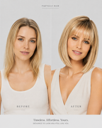 Duo Page Human Hair Blend Wig – Lace Front, Left Part