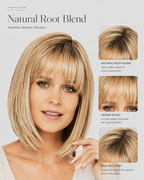 Duo Page Human Hair Blend Wig – Lace Front, Left Part