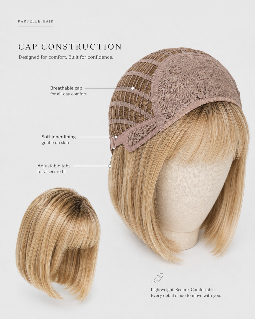Duo Page Human Hair Blend Wig – Lace Front, Left Part
