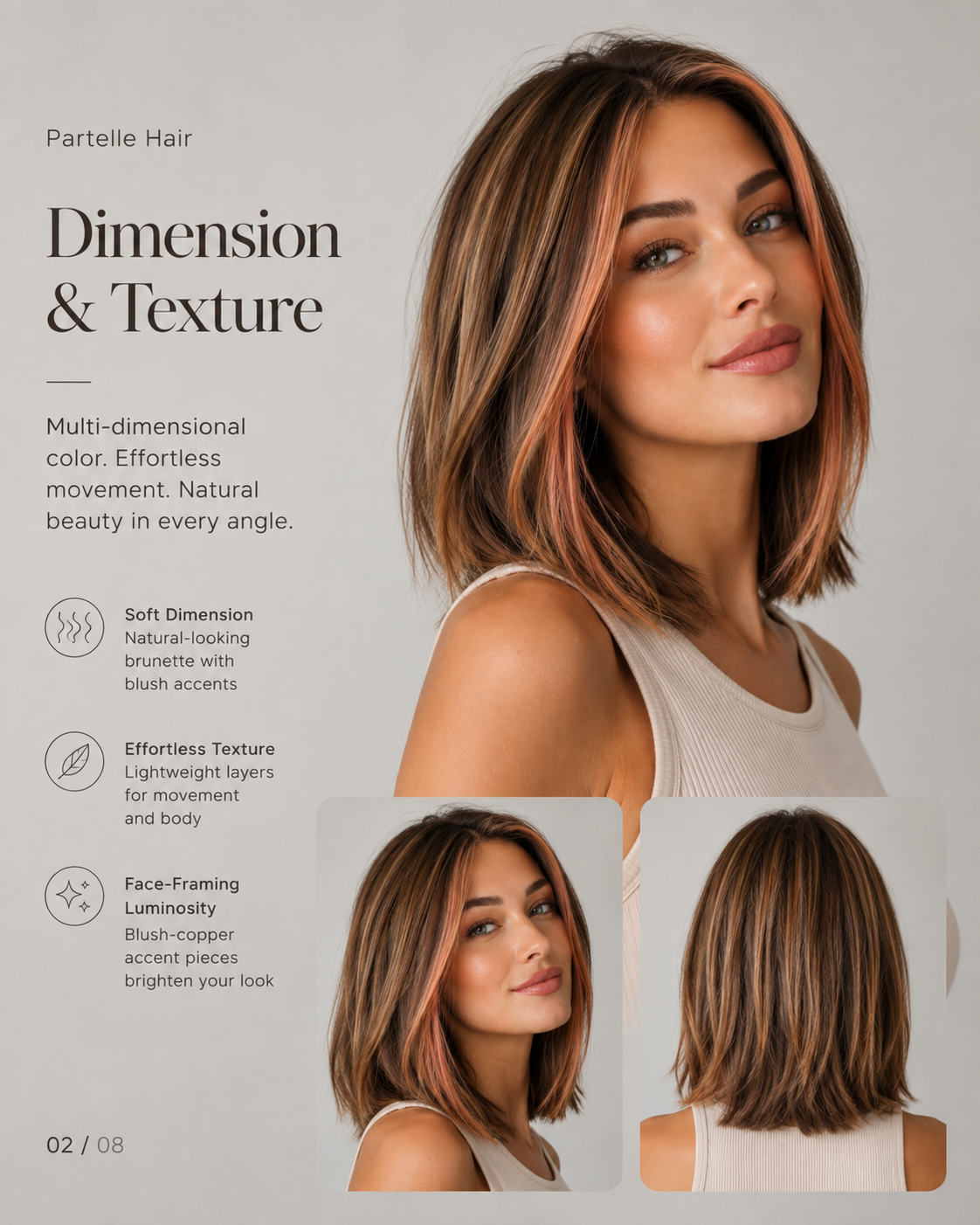 Treasure Soft Heat-Resistant Synthetic Fiber Wig – Lace Front, Free Parting