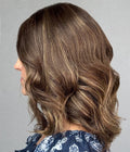 14-Inch Soft Wave Bob with Face-Framing Curtain Bangs