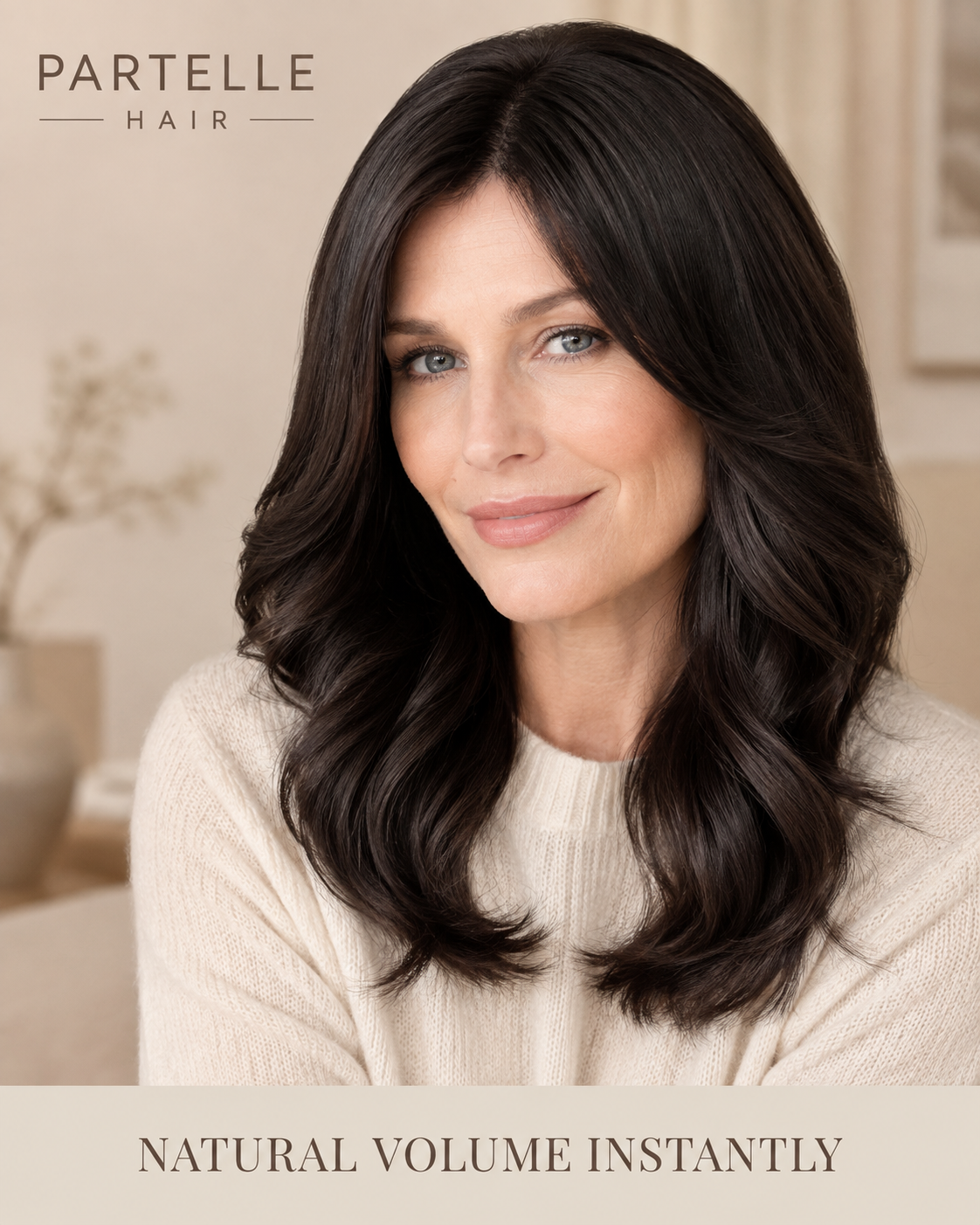 Topper per Capelli Lunghi Ricci – 45 cm, Fibra Resistente al Calore