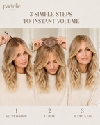 Long Curly Hair Topper – 45cm, Heat-Resistant Fiber