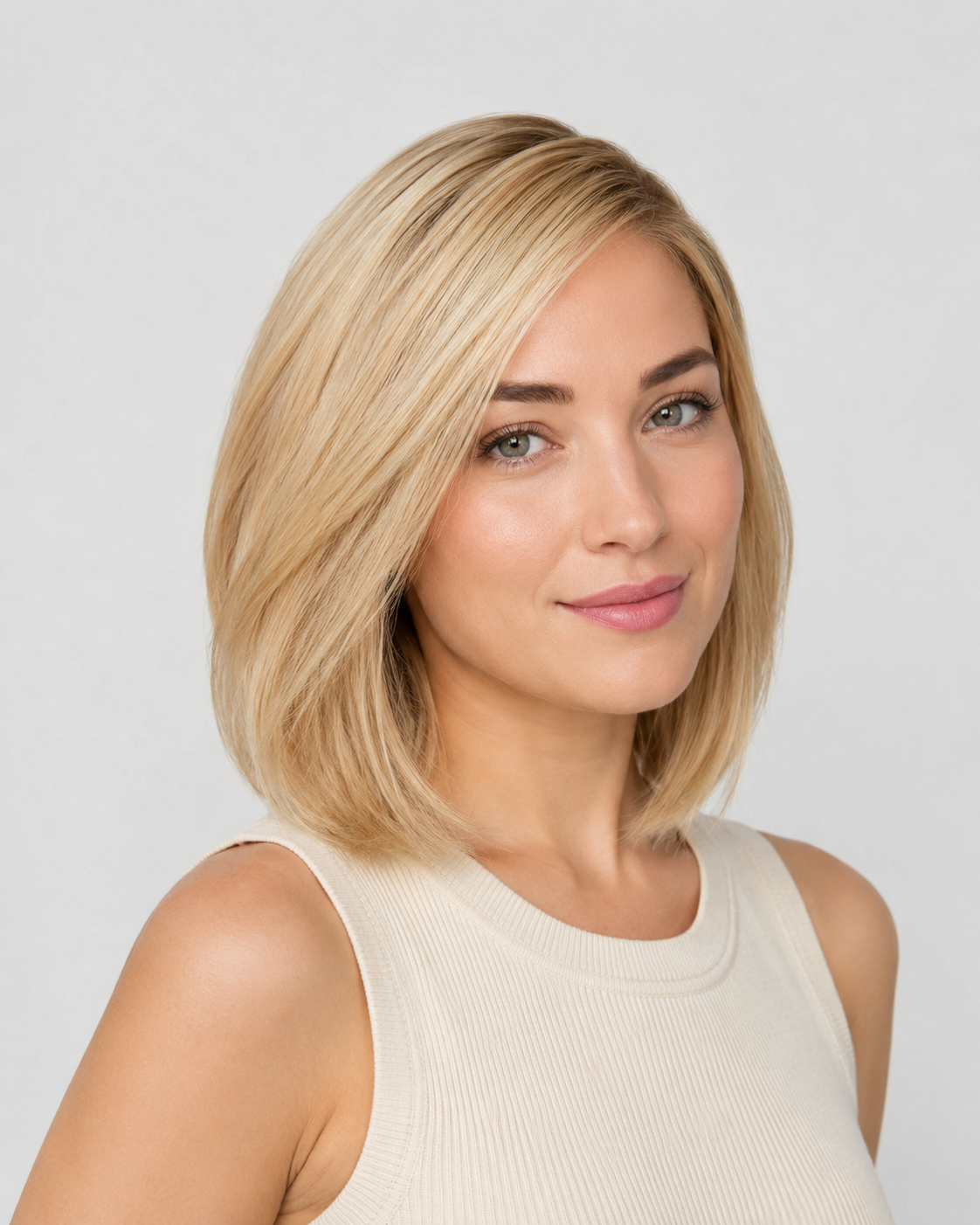 Parrucca Lunga – 54 cm, 100% Capelli Veri