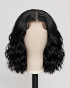 Parrucca in capelli veri “Wear and Go” senza colla – Anteriore in pizzo, 12 pollici