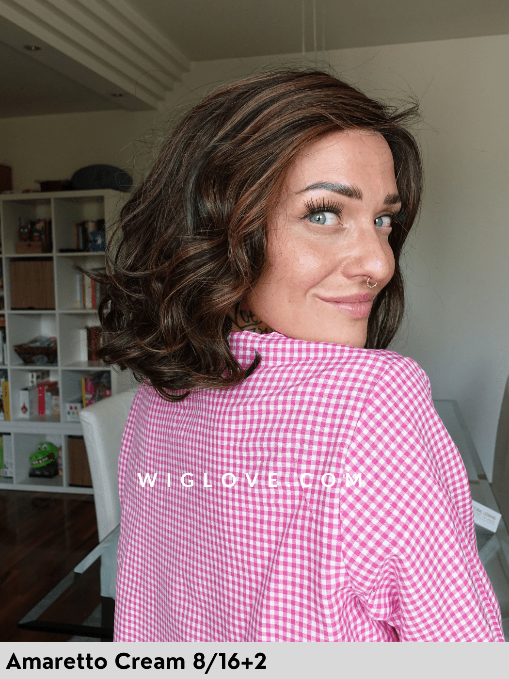 DUO WAVE - human hair synthetic blend - left parting, lace front, closed back
