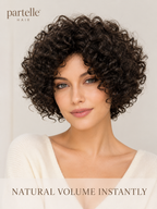 Short Curly Wig – Dark Chocolate Brown, Defined Curls & Natural Volume