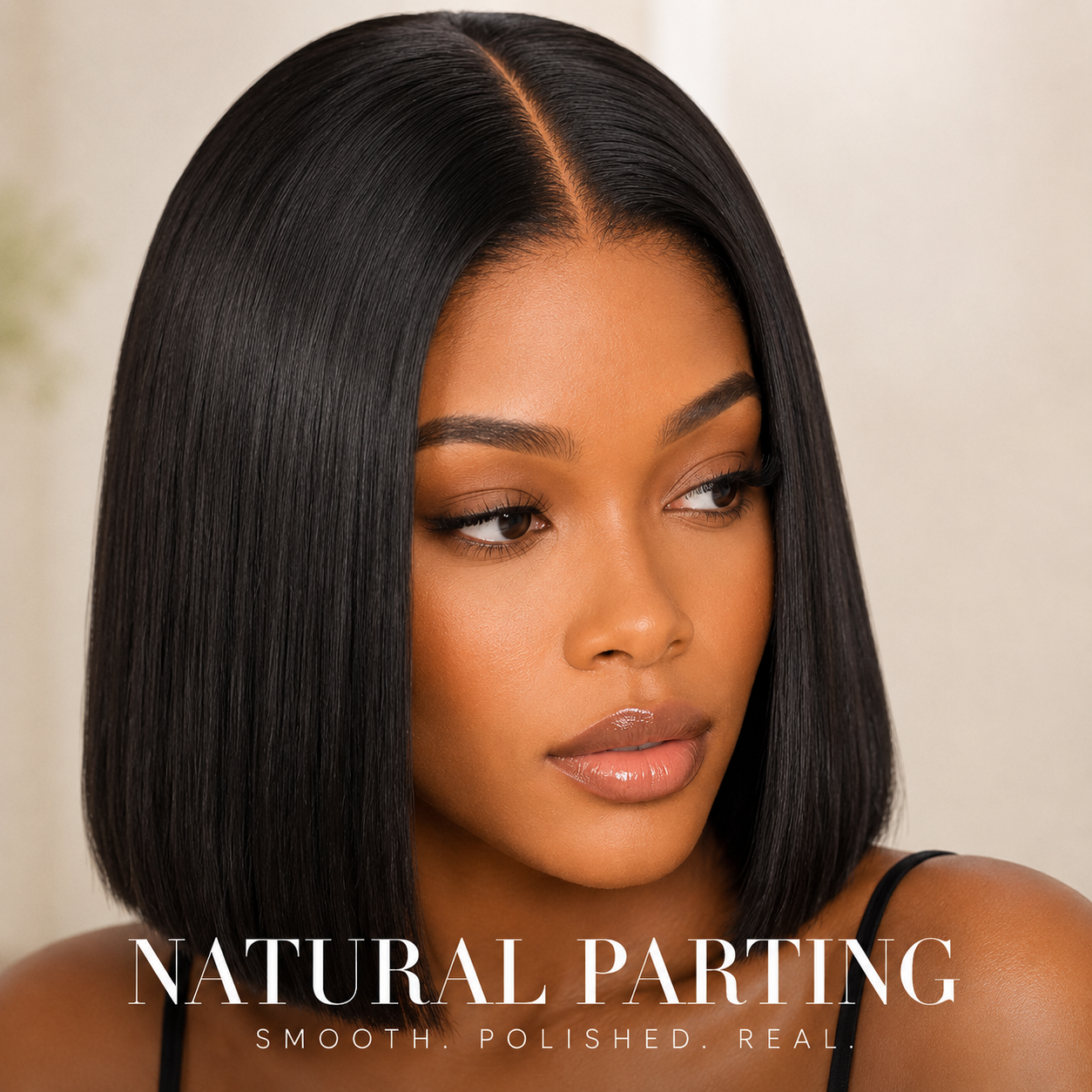Parrucca bob liscio e squadrato con capelli 100% umani – Chiusura glueless 5x5, riga libera