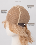 Parrucca Lunga – 54 cm, 100% Capelli Veri