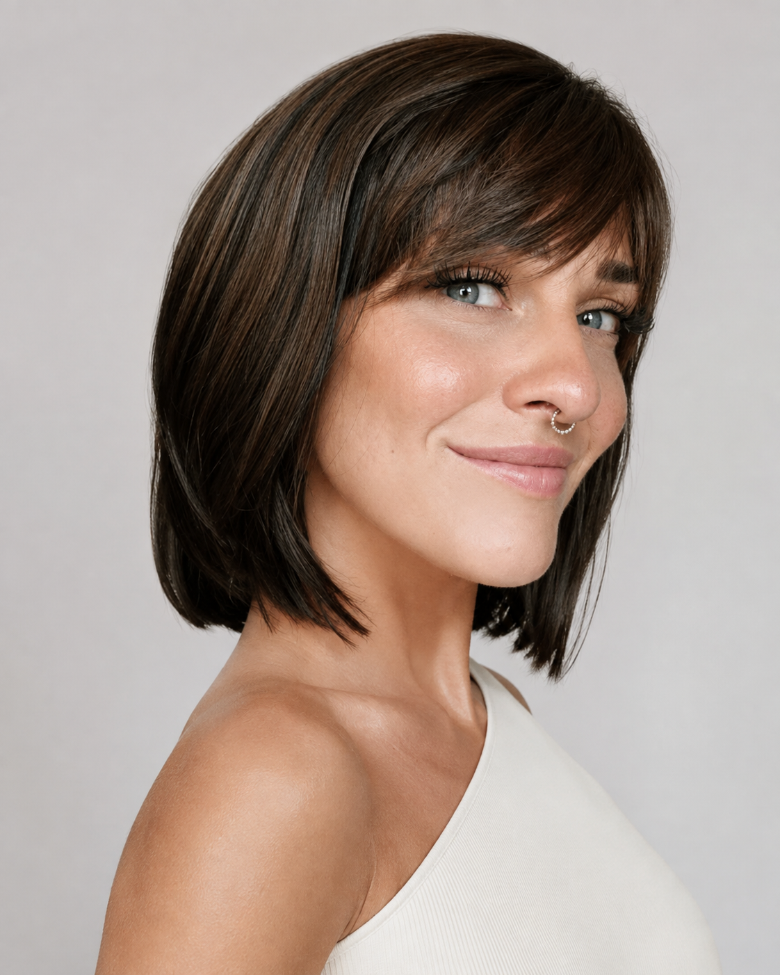Parrucca Duo Page in mix di capelli veri – Lace Front, riga a sinistra