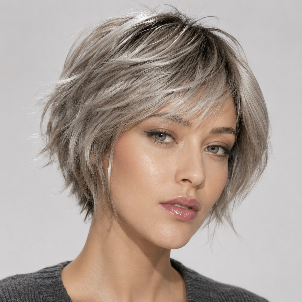 Parrucca in fibra sintetica resistente al calore Escape Soft – Lace Front, riga libera